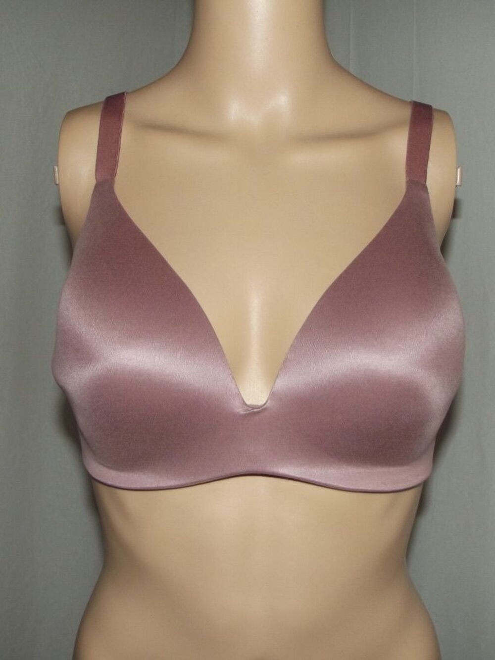 Victoria's Secret Bra 38C Rose Pink Lined Semi Demi Plunge Non Wire convertible